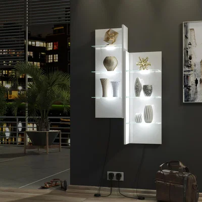 The Range Clifton 09 Display Cabinet - White LED