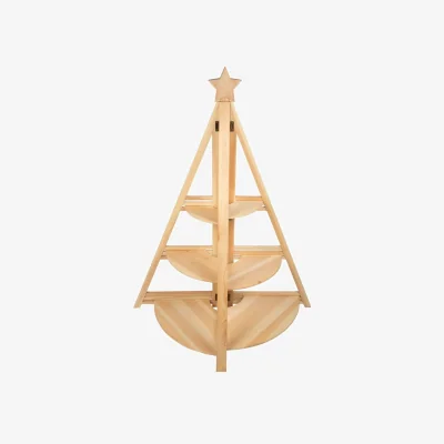 The Range Foldable Showcase Display Stand - Natural