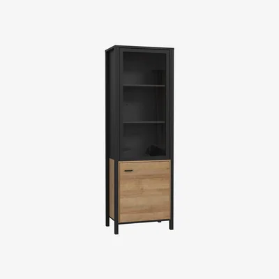 The Range High Rock Wide Display Cabinet - Black
