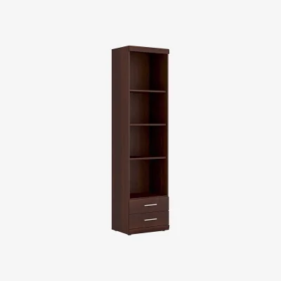 The Range Sonderborg Tall Narrow Display Cabinet Dark Mahogany - Dark mahogany