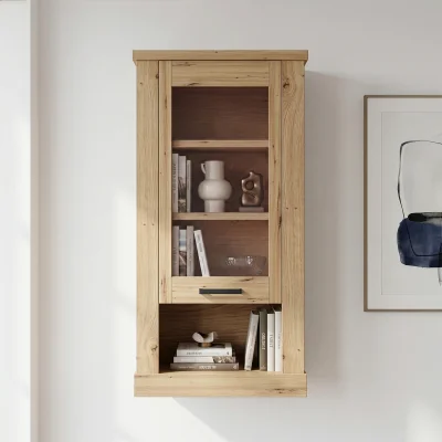 The Range Corona Wall Display cabinet in Artisan Oak - Artisan Oak