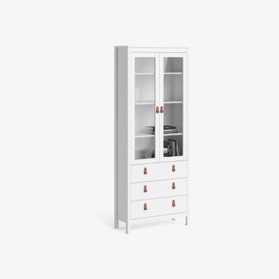 The Range Barcelona 2-Door 3-Drawer China Cabinet - White