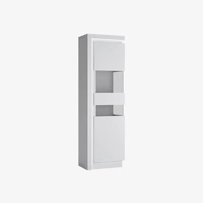 The Range Lyon Tall Narrow Display Cabinet - Right Hand Display