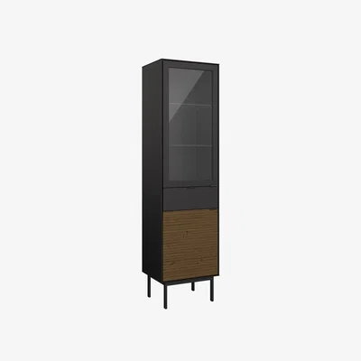 The Range Soma Showcase 2-Door Display Cabinet - Espresso