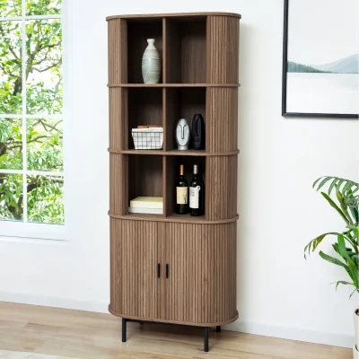 The Range Kali Display Cabinet Walnut