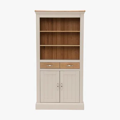 Barker and Stonehouse Bambury Large Bookcase, Stone