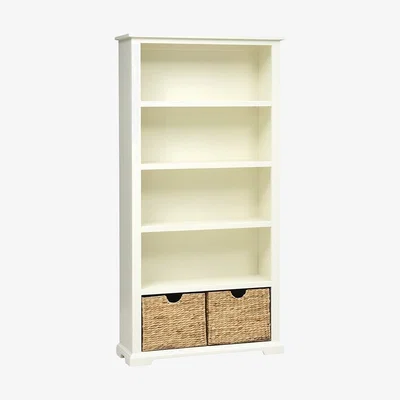 The Cotswold Company Farmhouse Painted Large Bookcase - Ivory