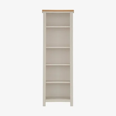 Chiltern Oak Furniture Rutland Painted Oak Tall Narrow Bookcase