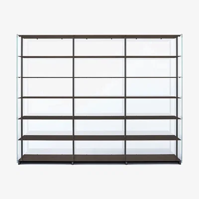 The Conran Shop Red Baron Shelving Unit Aluminium & Glass Tall