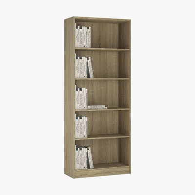 Dunelm Sonama Oak Tall Wide Bookcase Brown
