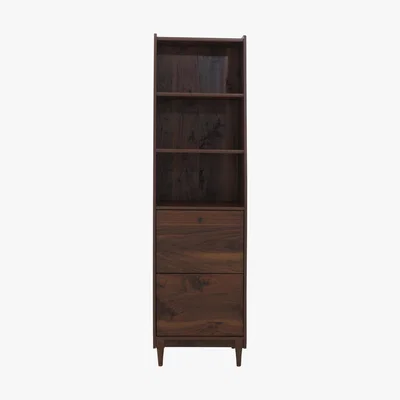 Furniture Village Milo Narrow Bookcase - Brown