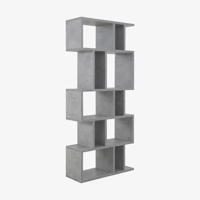 Furniture Village Elmari Concrete Alcove Shelving - Grey