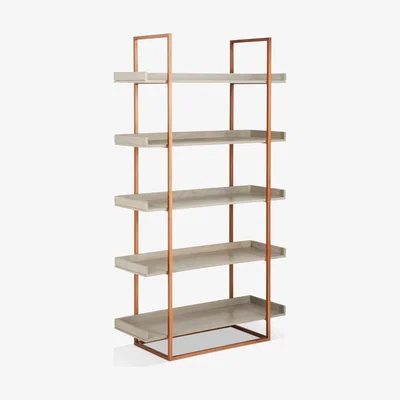 John Lewis John Lewis & Partners Asha Tall Bookcase, Grey