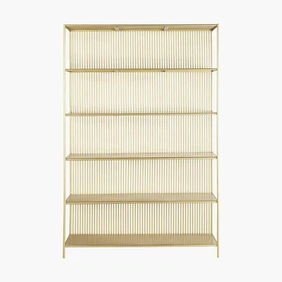 Maisons du Monde Brass Metal Bookcase Louxor