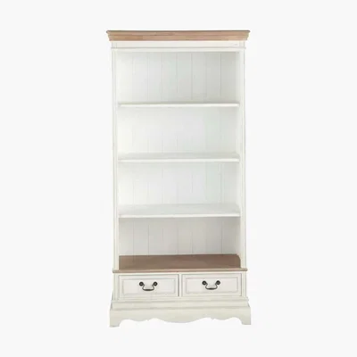 Maisons du Monde Cream-Colour 2-Drawer Bookcase Léontine