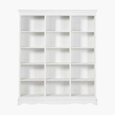 Maisons du Monde White Paulownia Wood Bookcase Joséphine