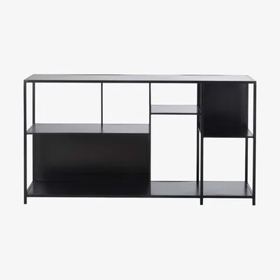 Maisons du Monde Low shelving unit in fine black metal