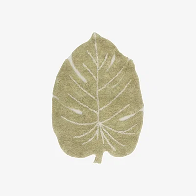Amara Canals Monstera Washable Mini Rug - Olive
