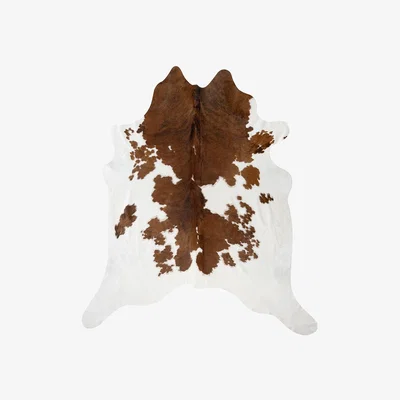 Amara Luxe - Spotted Cowhide Rug - Brown/White