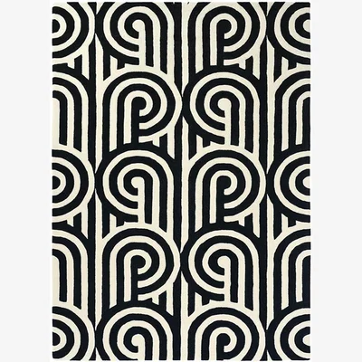 Amara Broadhurst Turnabouts Rug - Black