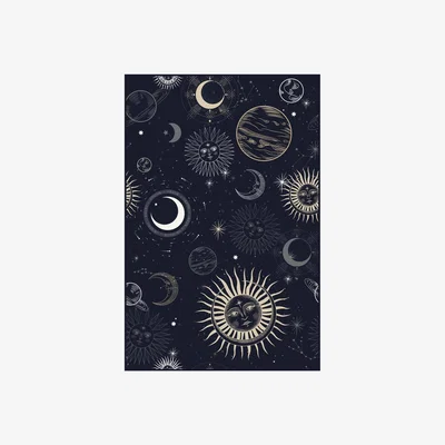 Amara PODEVACHE - Moon Party Vinyl Floor Mat - 99x150cm