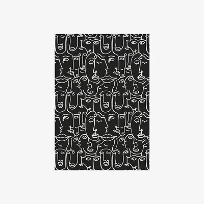 Amara PODEVACHE - Odin Floor Mat - Black/White - 198x285cm
