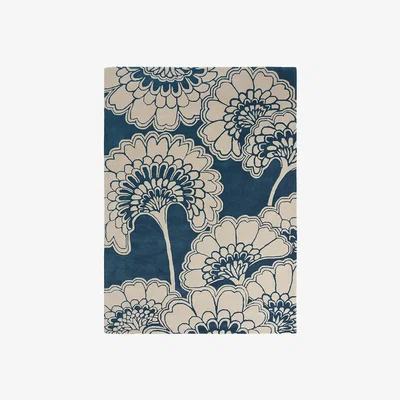 Amara Florence Broadhurst - Japanese Floral Rug - Midnight - 200x280cm