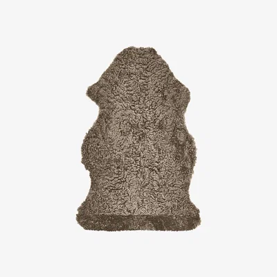 Amara Essentials - New Zealand Sheepskin Rug - Short Curly Wool - 90x60cm - Taupe
