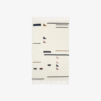 Amara ferm LIVING - Kelim Colour Triangles Rug - Small