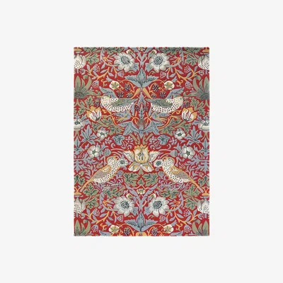 Amara Morris & Co - Strawberry Thief Rug - Crimson - 170x240cm
