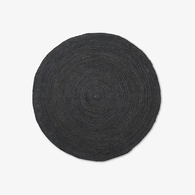 Amara ferm LIVING - Eternal Round Jute Rug - Small - Black