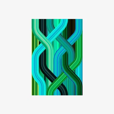 Amara Qeeboo - Wave Rug - 200x300cm - Green