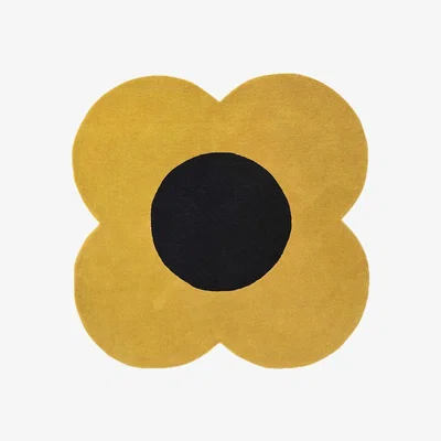 Amara Orla Kiely - Flower Rug - 150cm - Sunshine