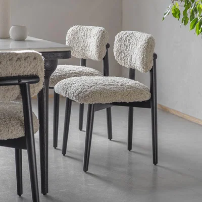 Atkin & Thyme Layla Dining Chair in Cotton Rug 