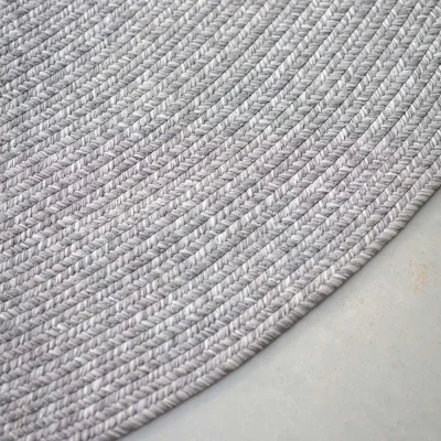 Atkin & Thyme Round Outdoor Rug 250cm - Grey