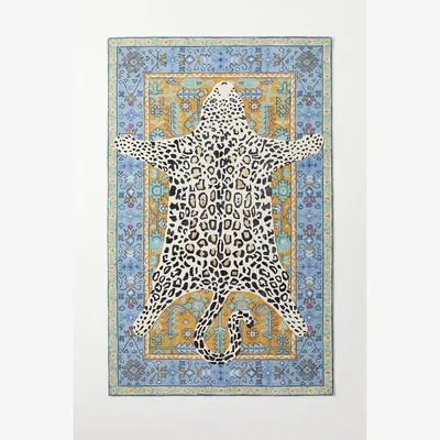 Anthropologie Octavia Leopard Rug