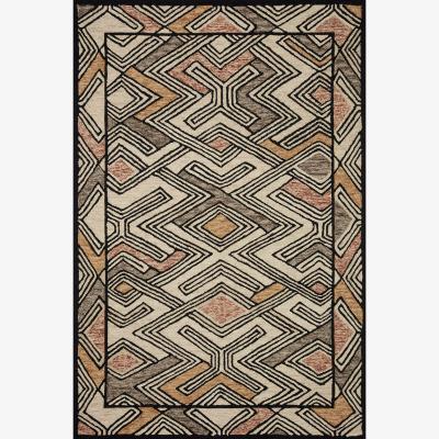 Anthropologie Hand-Tufted Nala Geometric Wool Rug