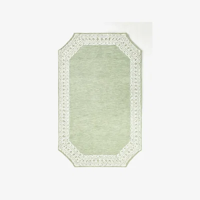 Anthropologie Avondale Hand-Tufted Wool-Viscose Blend Shaped Rug