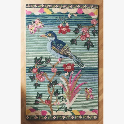 Anthropologie Nathalie Lete Tufted Wool Rug