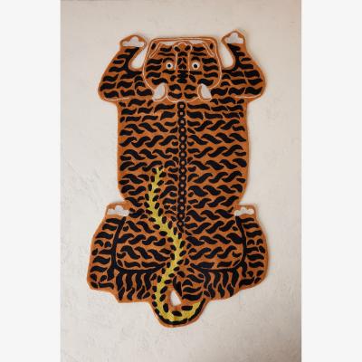 Anthropologie Crewel Tiger Rug