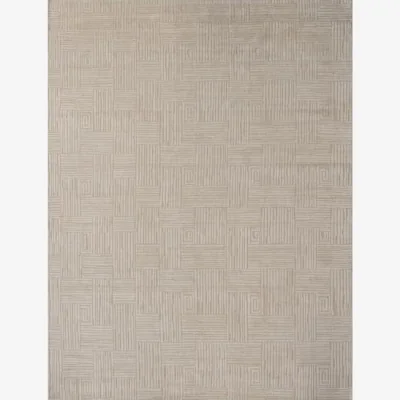 Andrew Martin Ridge Ivory Medium, Rug, 8' x 10' - Andrew Martin