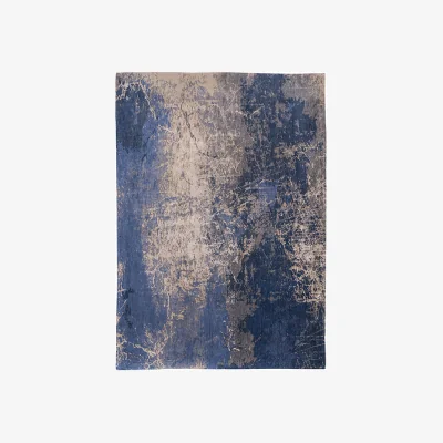 Arighi Bianchi Madmen Cracks Rug, 2m x 2.8m / Abyss Blue
