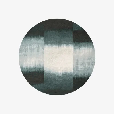 Arighi Bianchi Sendai Circle Rug, Blue / 140cm Circle
