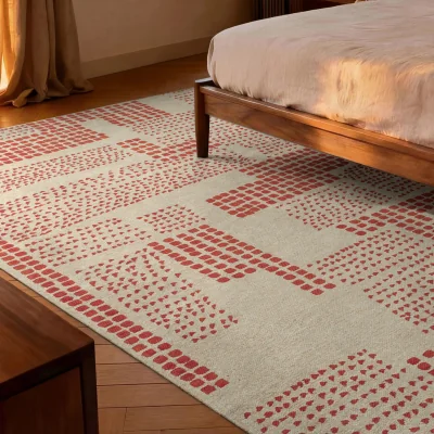 Arighi Bianchi Zen Garden Rug, 1.7m x 2.4m / Dark Orange