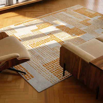 Arighi Bianchi Zen Garden Rug, 2.4m x 3.4m / Light Orange