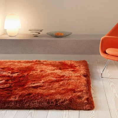 Arighi Bianchi Plush Rug Bold, 120cm x 170cm / Orange