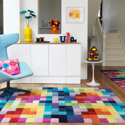 Arighi Bianchi Funk Rug, 2m x 3m / Multi Boxes
