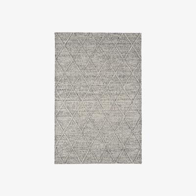 Barker and Stonehouse Flori Diamond Hand Woven Rug, Grey Marl