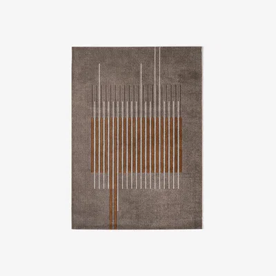 Barker and Stonehouse Calligaris Uptown Rug 240x160cm, Square, Brown | Barker & Stonehouse