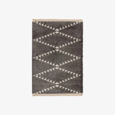 Barker and Stonehouse Harlow Rug, Charcoal
